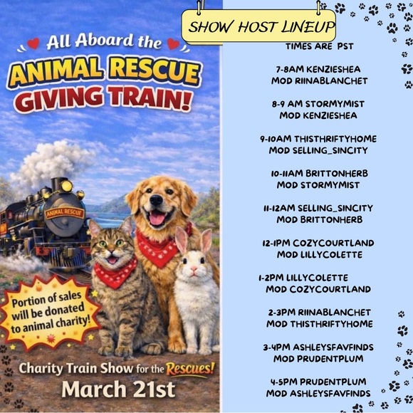 🐾🐾  Animal Rescue Giving Train 🚂 🐾🐾 - Picture 1 of 3